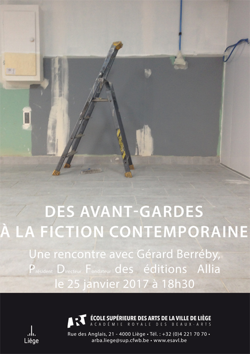 "Des avant-gardes à la fiction contemporaine" : rencontre avec Gérard Berréby