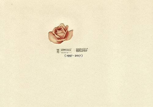 ‘‘Liste Rose (1997-2007)’’ : une exposition de Valérie Mréjen