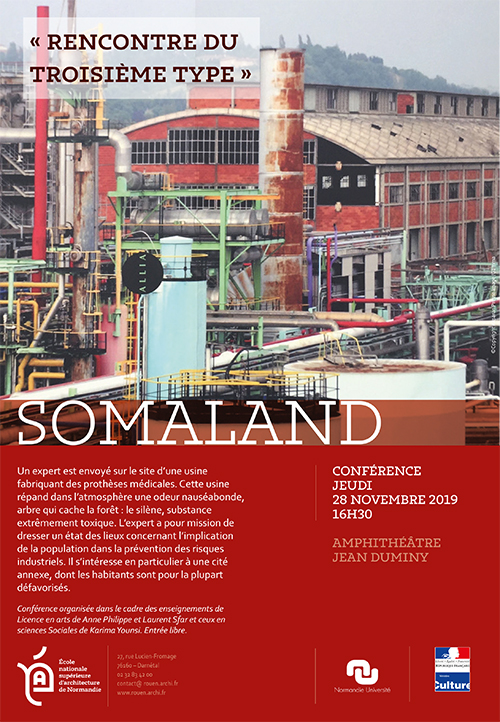 “Somaland” : conférence d'Éric Chauvier à l'ENSA de Normandie
