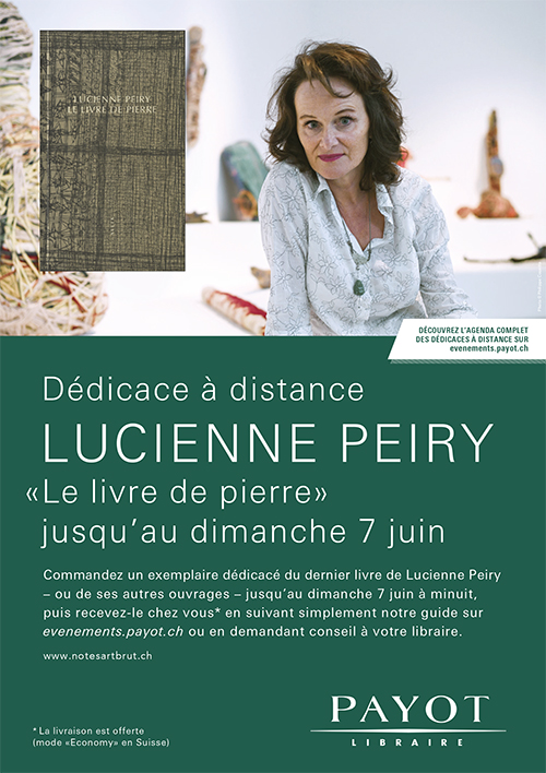 Le Livre de pierre à Lausanne : signature à distance avec Lucienne Peiry